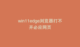 win11edge浏览器打不开必应网页